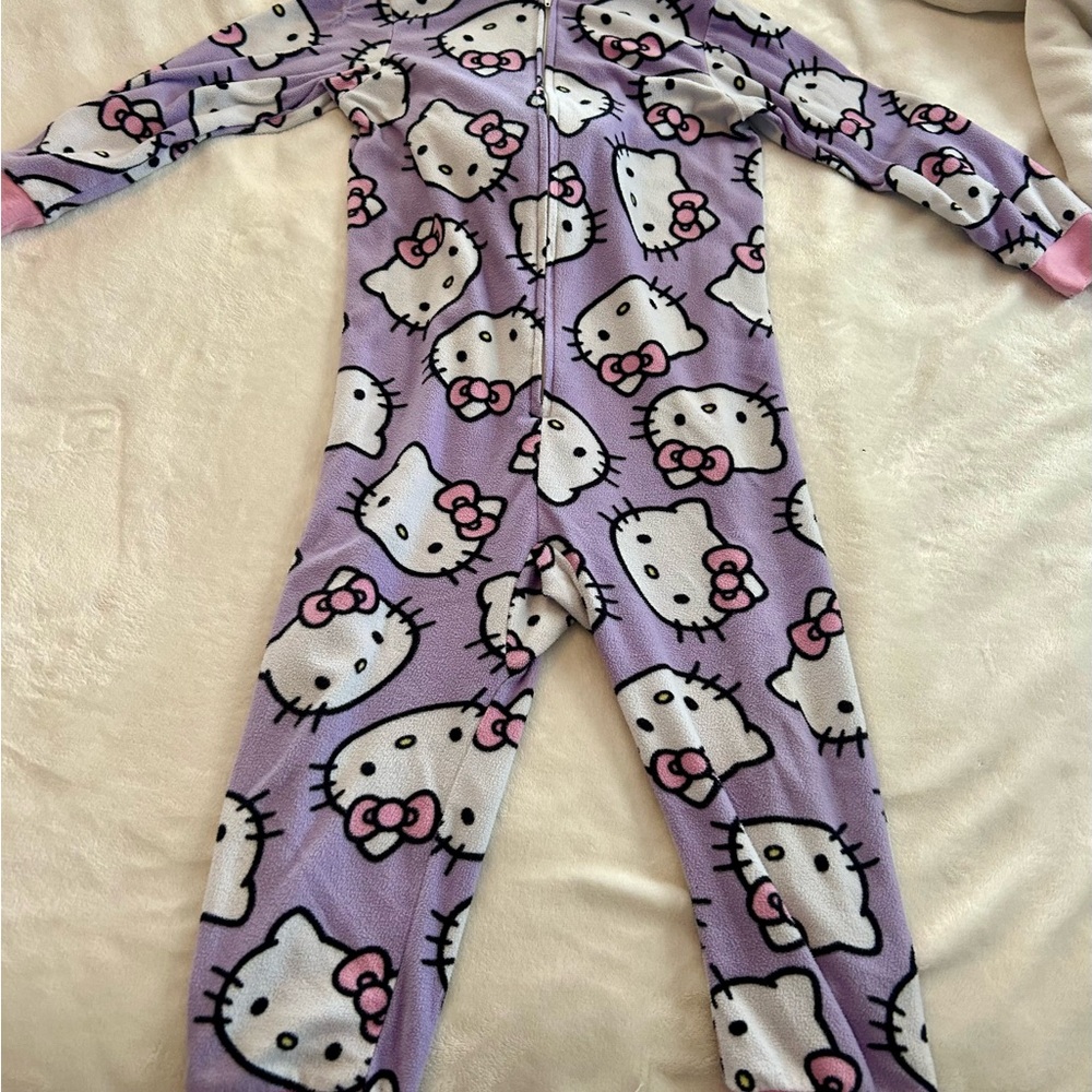 Hello Kitty Lavender Kids Onesie Pajamas